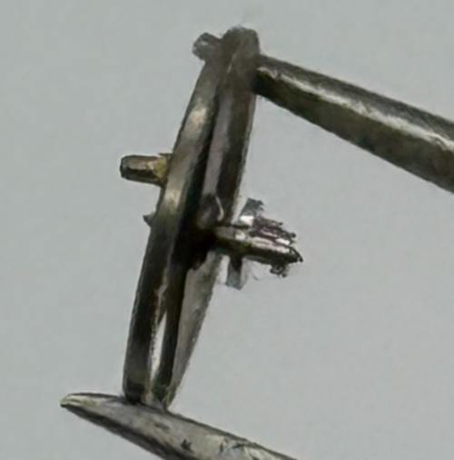 Brac 2051 Balance Wheel Complete And Spring 5 1/4''' 69 M Watch Movement Parts 