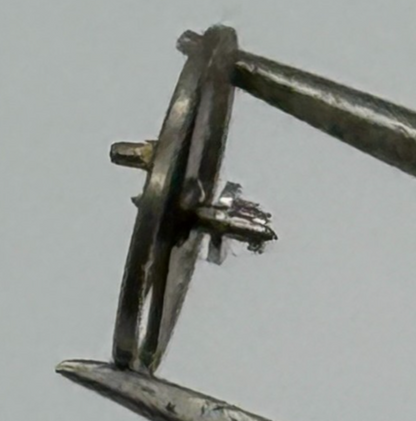 Brac 2051 Balance Wheel Complete And Spring 5 1/4''' 69 M Watch Movement Parts 