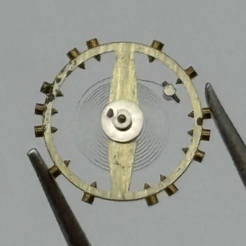 AS 970 Balance Wheel Complete And Spring 8¾''' 27 M Watch Movement Parts NOS