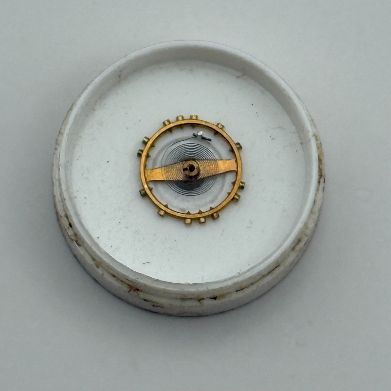 AS 1051 Balance Wheel Complete And Spring 5¼’’’ 34 Watch Movement Parts NOS