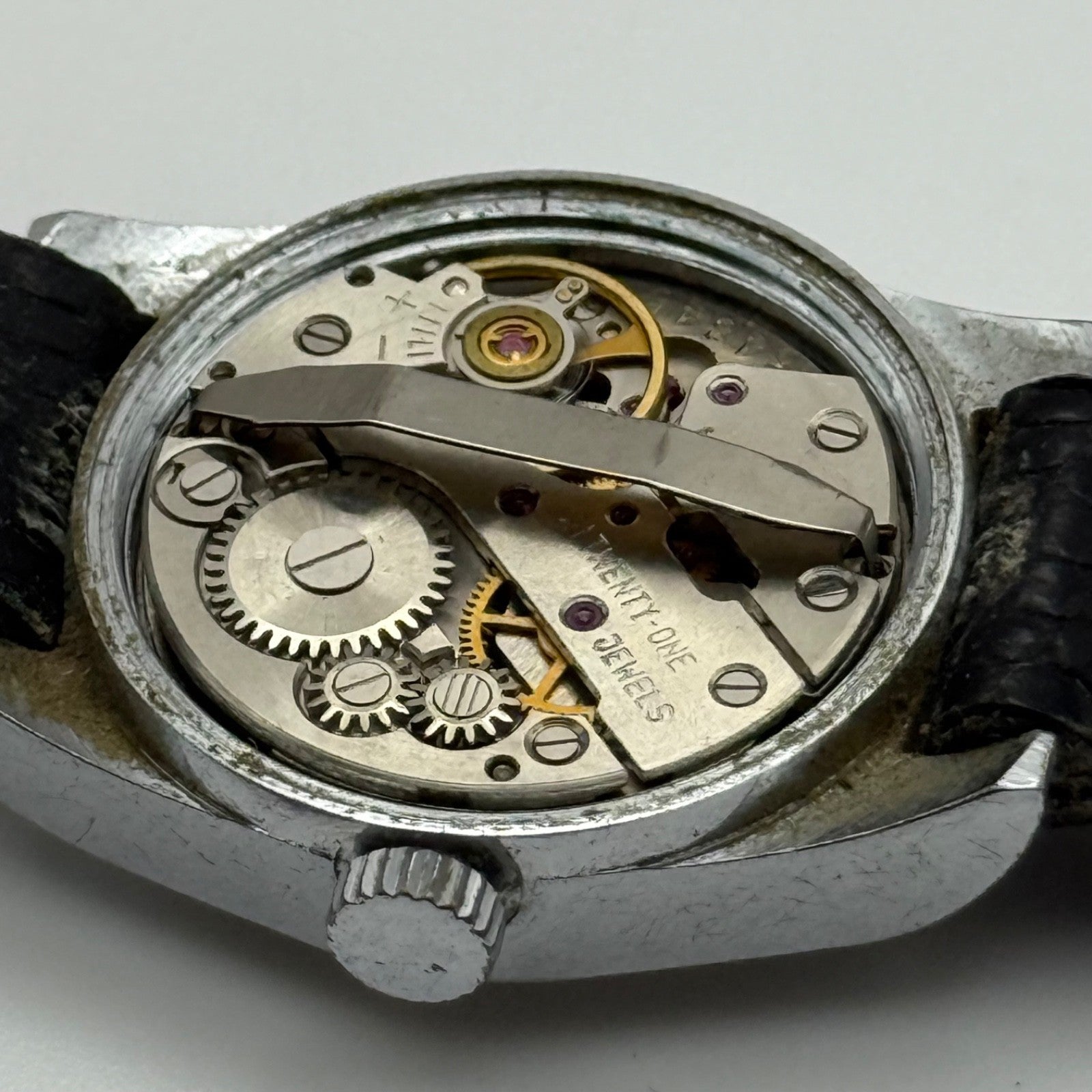 23mm Vintage Velma 17 Rubis Shockproof 21 Jewels Manual Wind Watch PARTS REPAIR