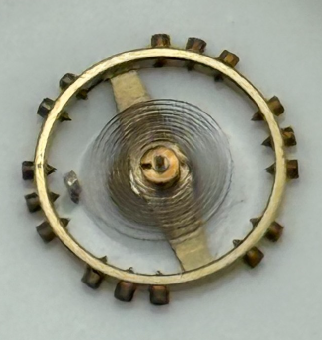 AS 1051 Balance Wheel Complete And Spring 5¼’’’ 34 M Watch Movement Parts NOS
