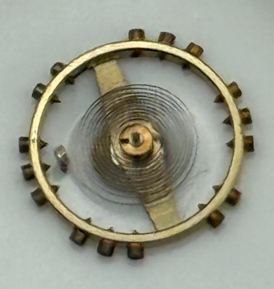 AS 1051 Balance Wheel Complete And Spring 5¼’’’ 34 M Watch Movement Parts NOS