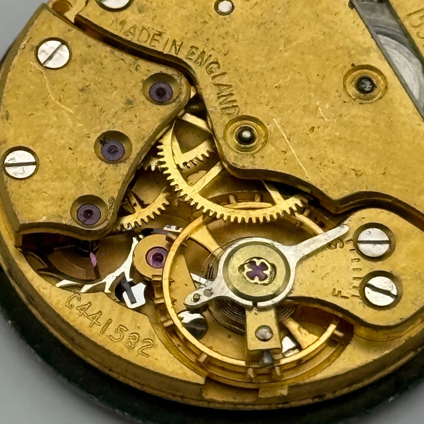 Smiths De Luxe 15 Jewels Shockproof Watch Movement Manual Wind Parts 26.8mm