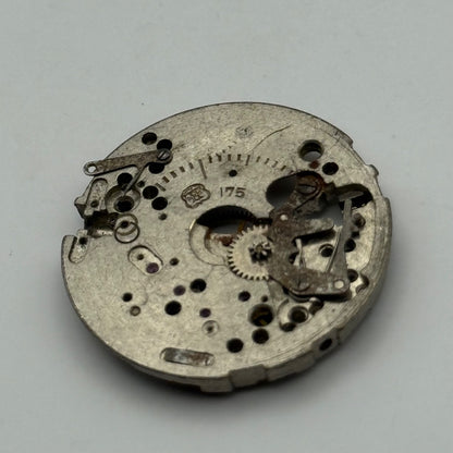 FHF 175 Watch Movement Manual Wind Vintage Swiss Incomplete Parts Repair 26.9mm