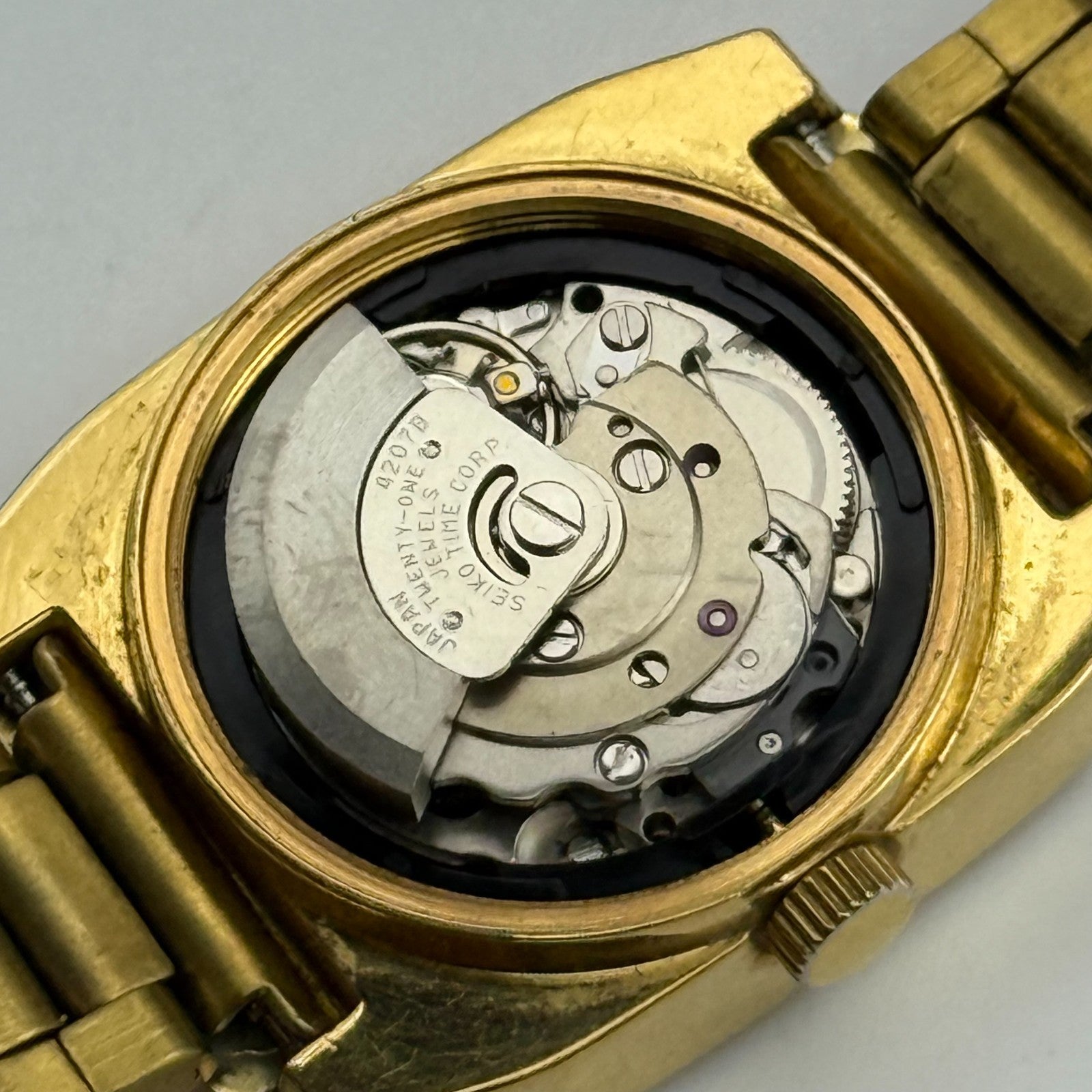 23mm Ladies Running Vintage Seiko 5 Automatic 4207-00N0 Cal 4207B Watch PARTS