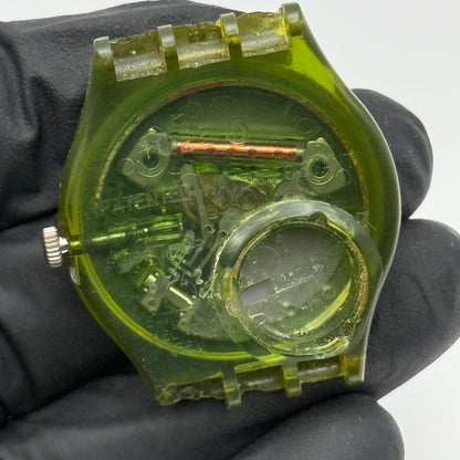 33mm Vintage 1990 Swatch Franco GG110 Watch UNTESTED PARTS REPAIR