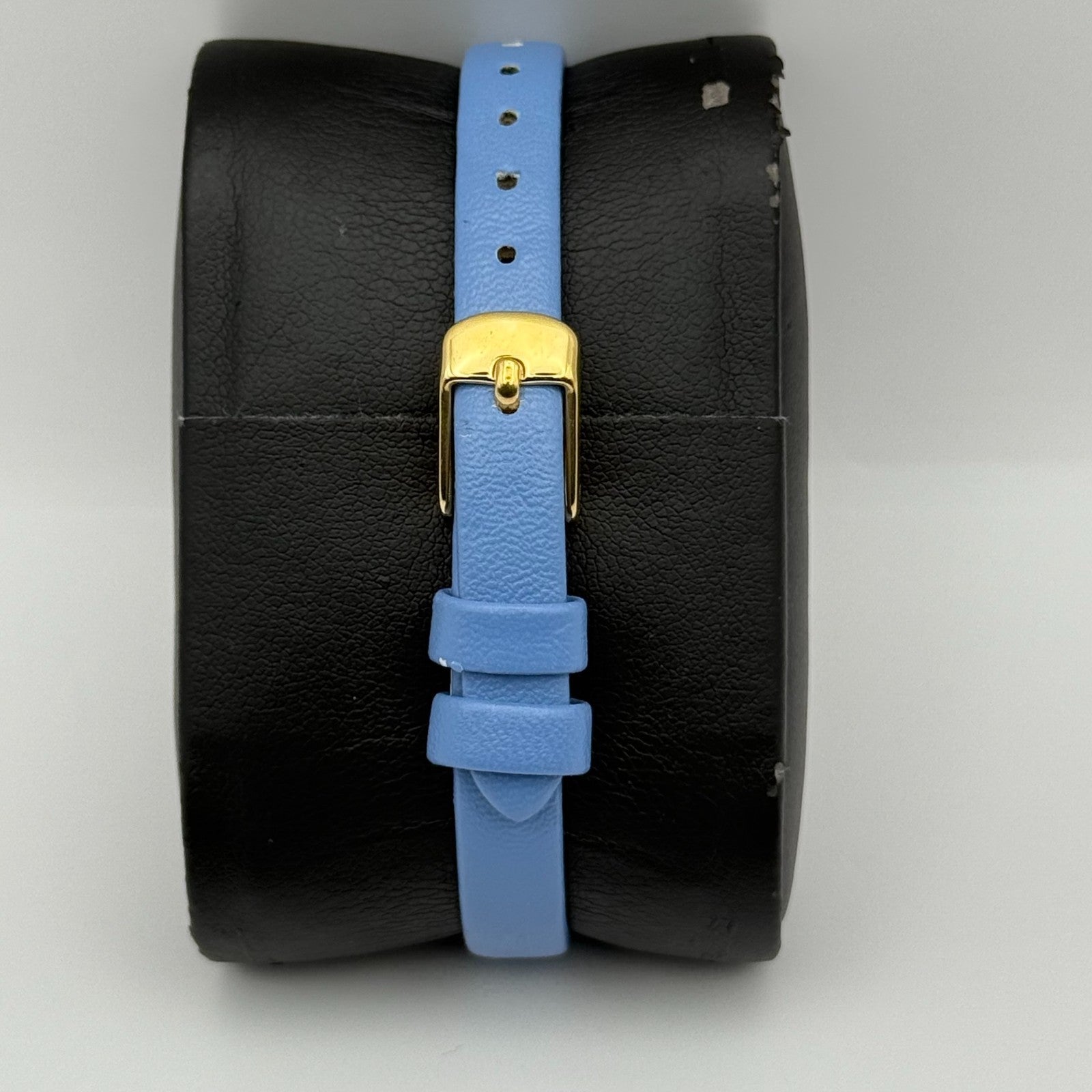 Limit Ladies Quartz Watch Gold Tone Blue Strap Working 25mm New Battery