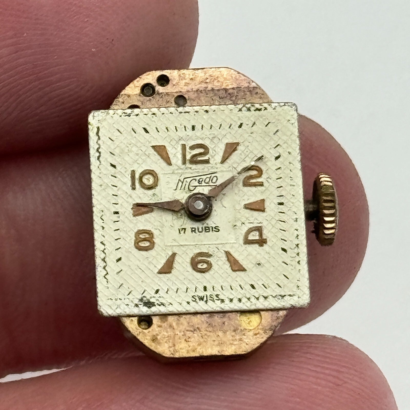 13mm Ladies Running Nigedo Unitas UT 521 Manual Wind Swiss Watch Movement PARTS