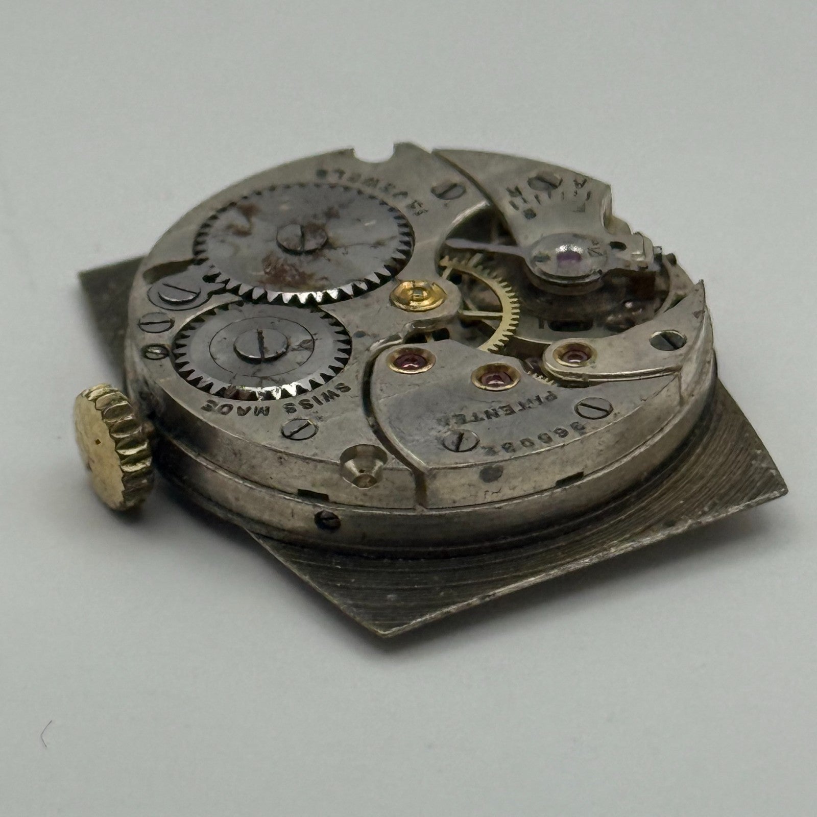 Cyma REF 032B Watch Movement Manual Wind Vintage Swiss 15 Jewels Repair 26.1mm