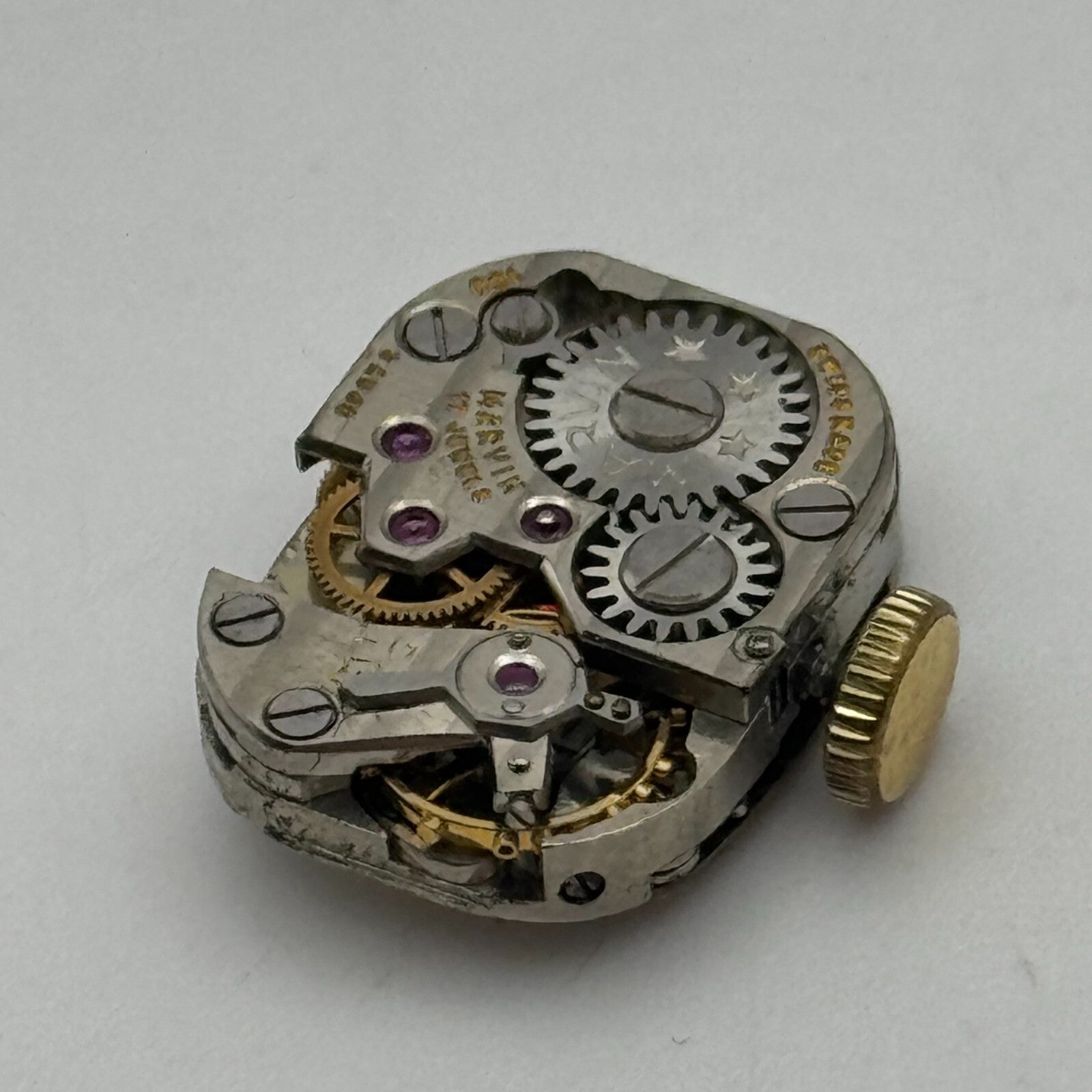 12.1mm Running Marvin Cal 160 Manual Wind 17 Jewels Swiss Watch Movement PARTS