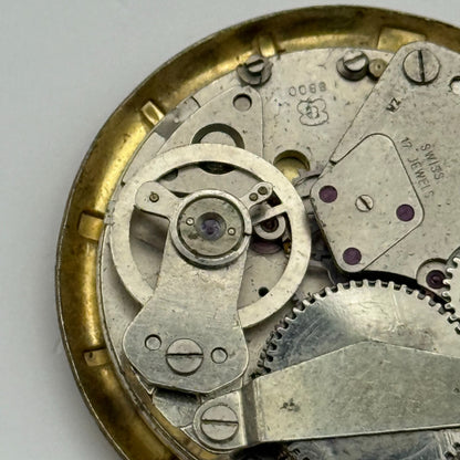 EB 8800 Watch Movement Dimetron Manual Wind Vintage Swiss Parts Repair 26.9mm