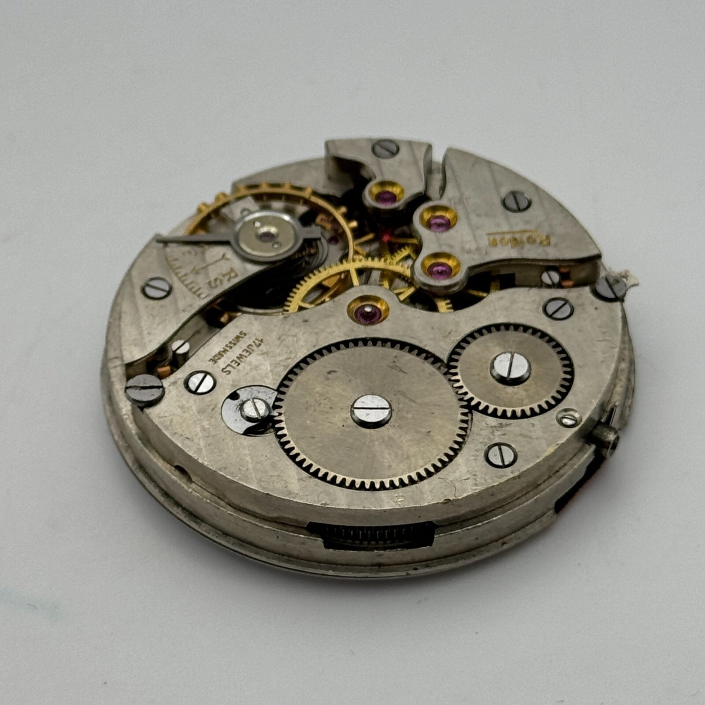 43mm Good Quality Roldor 17 Jewels Hunter Swiss Pocket Watch Movement FOR PARTS