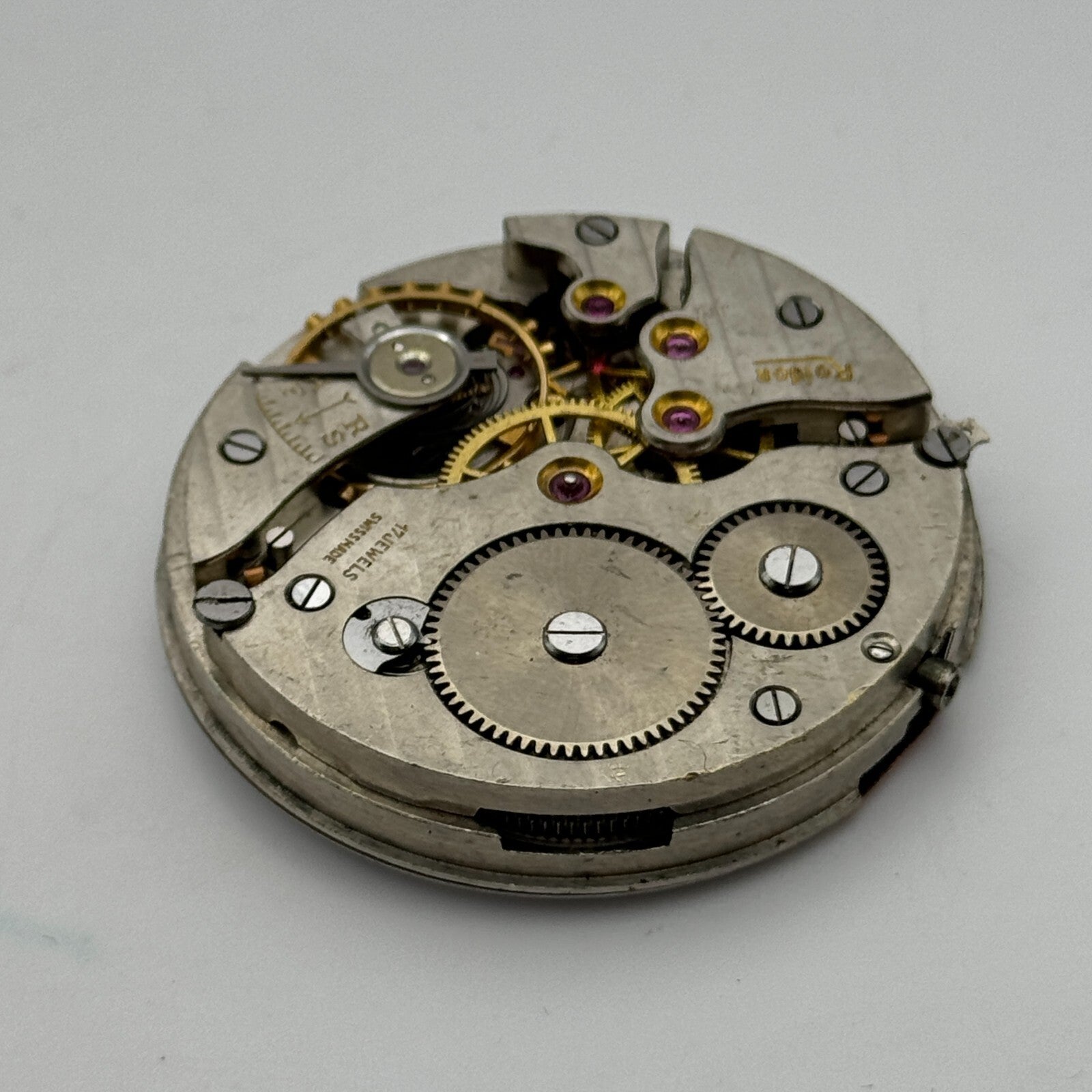 43mm Good Quality Roldor 17 Jewels Hunter Swiss Pocket Watch Movement FOR PARTS