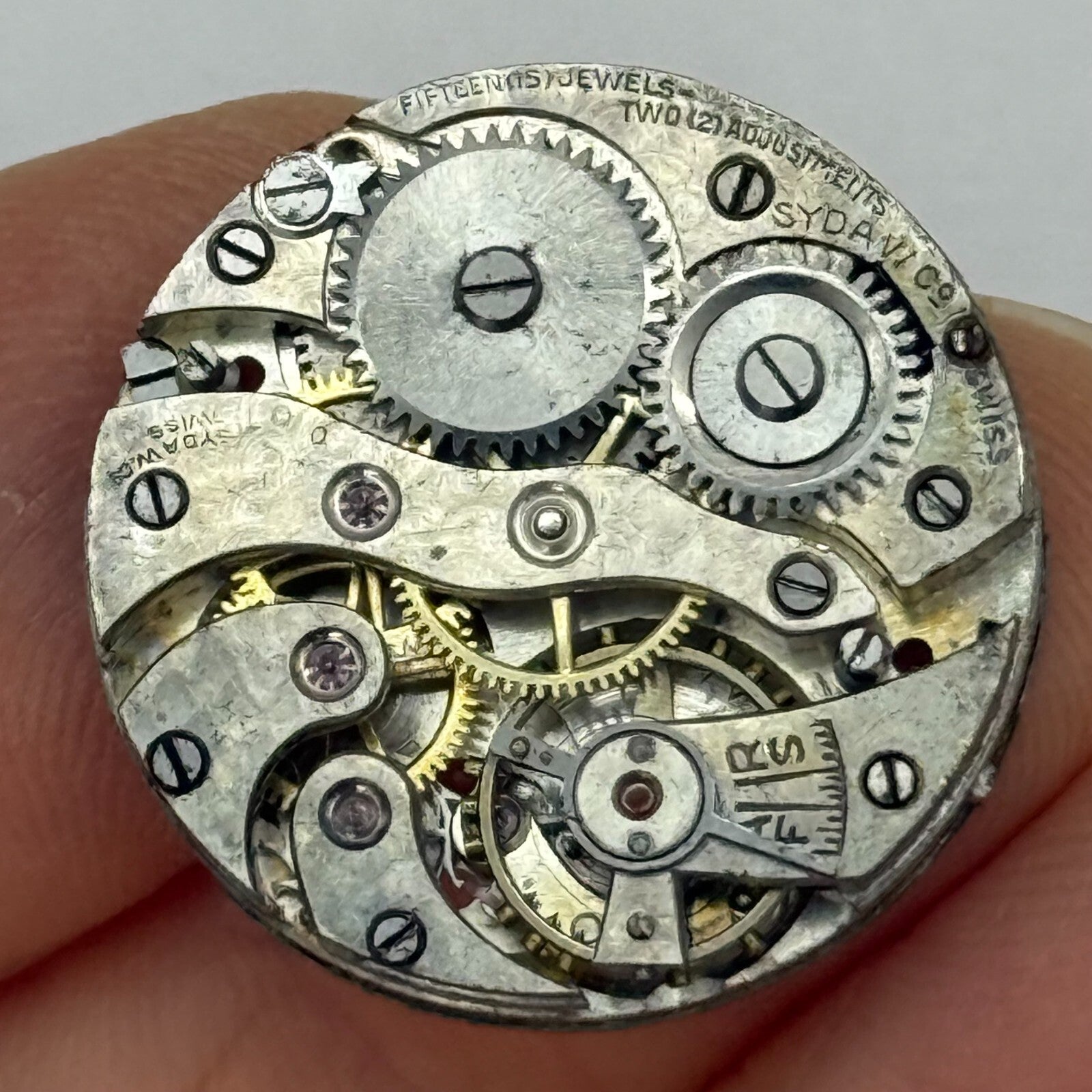 23.7mm Vintage Syda Watch Co Cal 11 Trench Balance Ok Manual Wind Watch PARTS