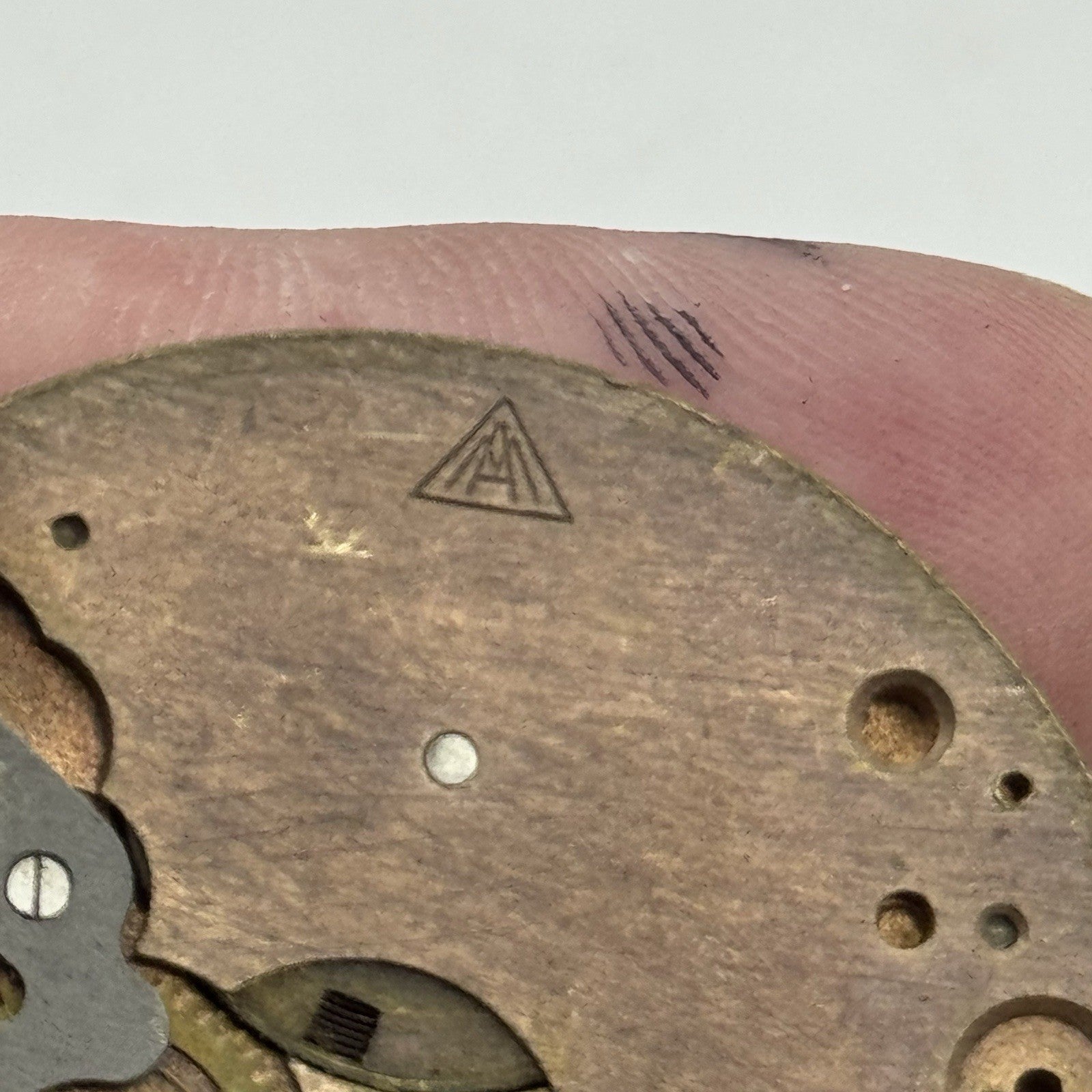 42.7mm Unidentified Trademark Thin Vintage Pocket Watch Movement PARTS REPAIR