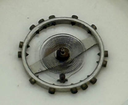 ETA 761 Balance Wheel Complete And Spring 5¼’’’ 145 M Watch Movement Parts NOS