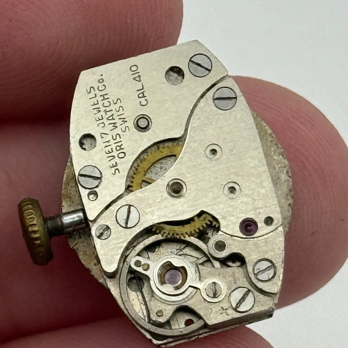 12.9mm Ladies Oris Cal 410 Manual Wind Watch Movement Swiss Vintage PARTS SPARES