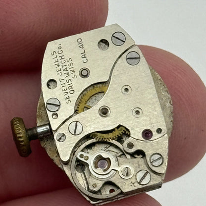 12.9mm Ladies Oris Cal 410 Manual Wind Watch Movement Swiss Vintage PARTS SPARES