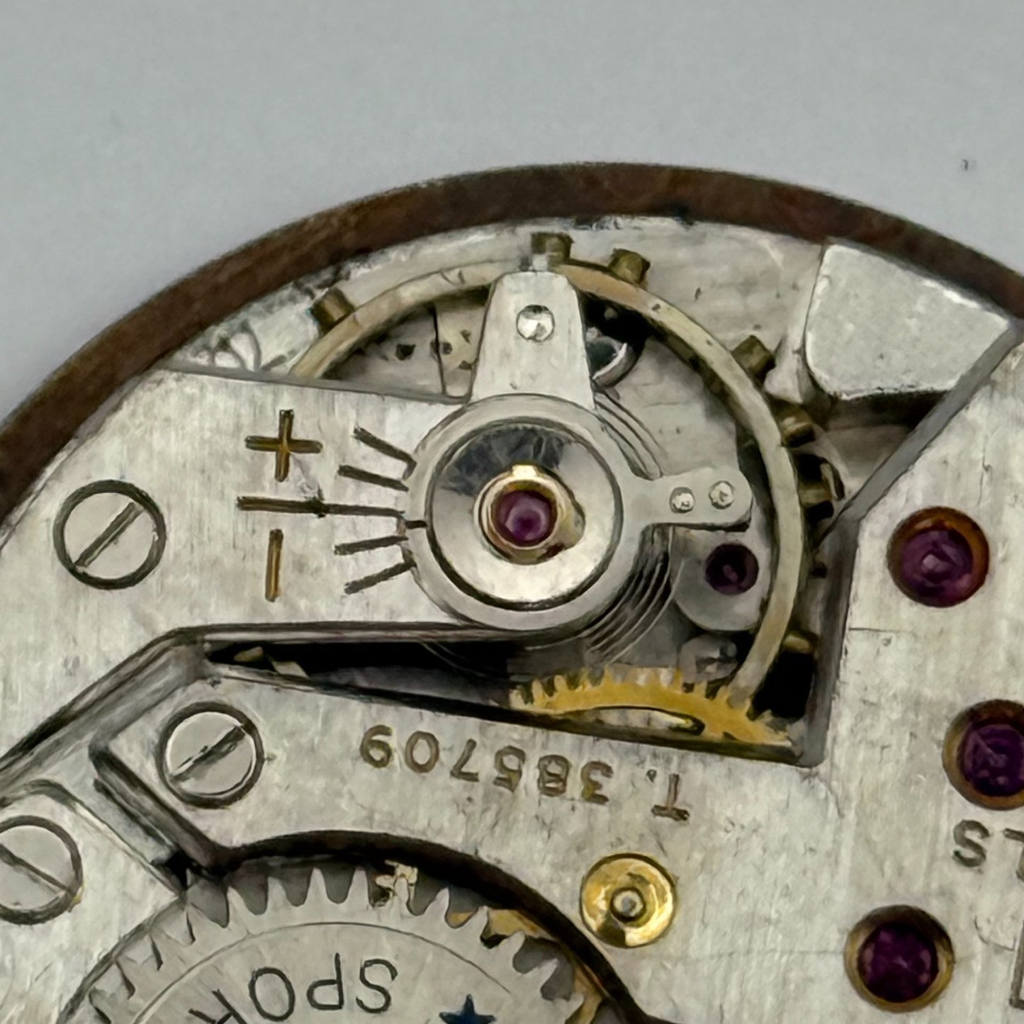 FHF 70 Rone Sportsmans 1046 Watch Movement Manual Wind Vintage Parts 23.5mm