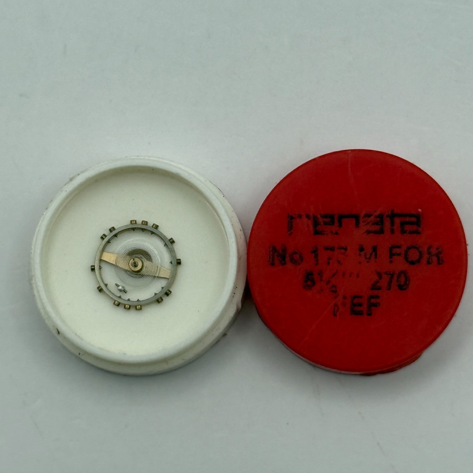 FEF 270 Balance Wheel Complete And Spring  5¼’’’ 173 M Watch Movement Parts NOS