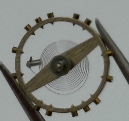 FHF 70 Balance Wheel Complete And Spring 10 1/2''' 201 M Watch Movement Parts 