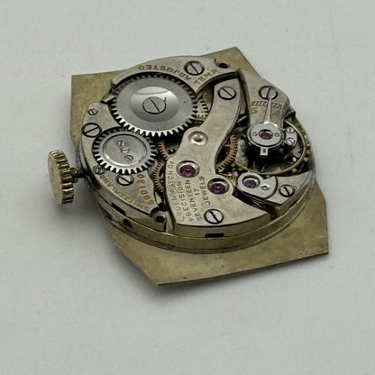 24mm RUNNING Gruen Precision 115 Curved Art Deco Tank Watch Vintage TO RESTORE