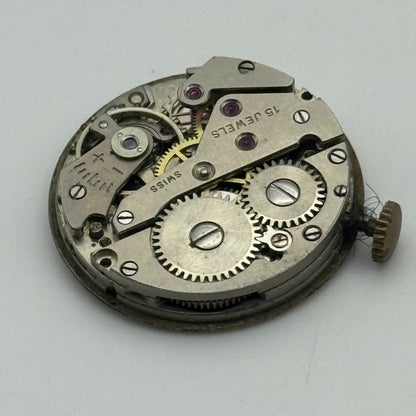 23.6mm AS 1123 1124 Manual Wind 15 Jewels Watch Movement Swiss Vintage PARTS