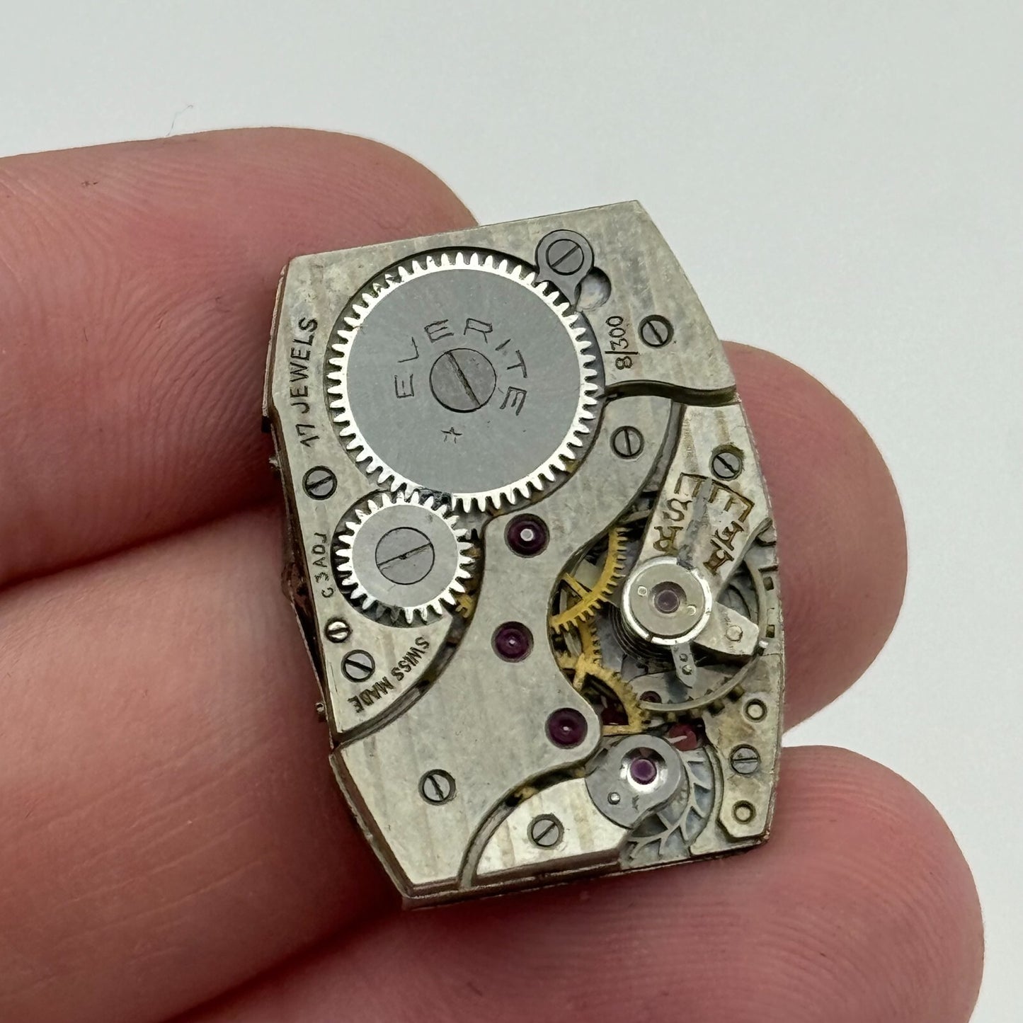 19.5mm Everite Peseux 110 Manual Wind Watch Movement Vintage Swiss PARTS SPARES