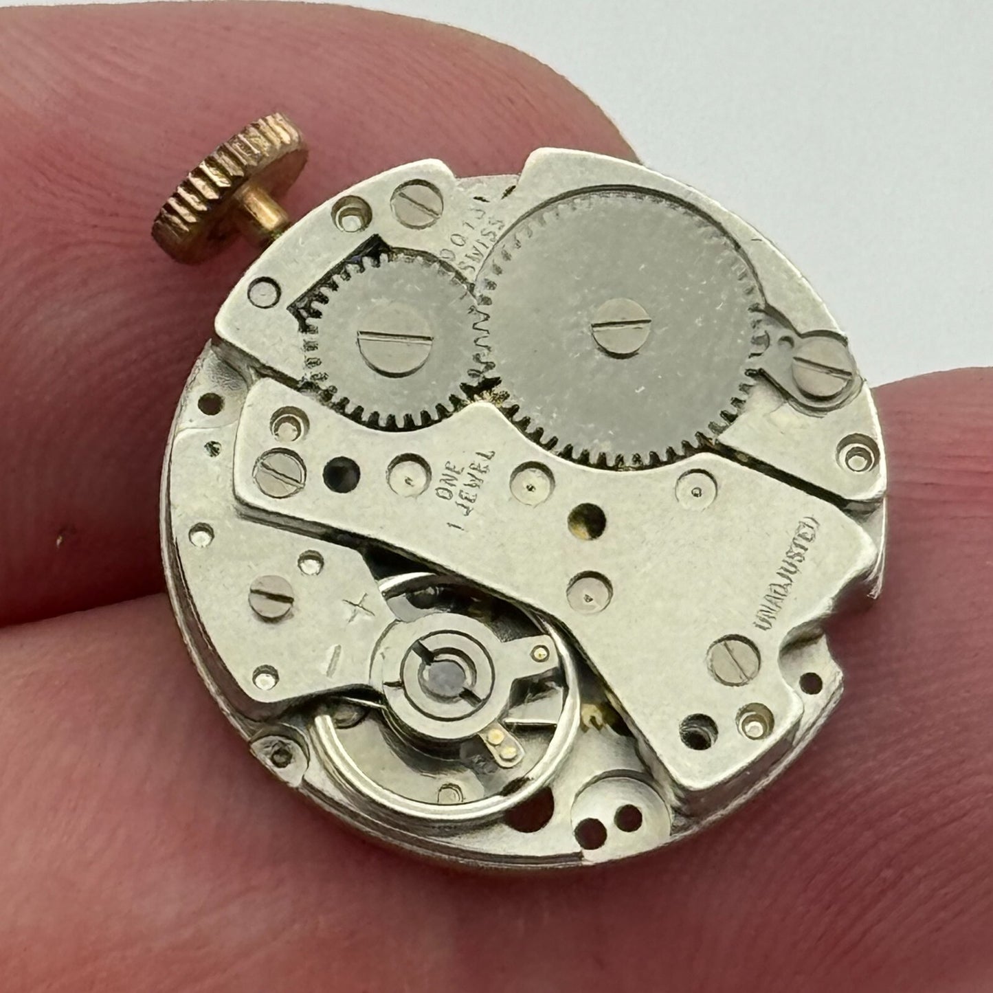 19.7mm Ronda RL 9013 Manual Wind 1 Jewel Watch Movement Swiss Made Vintage PARTS