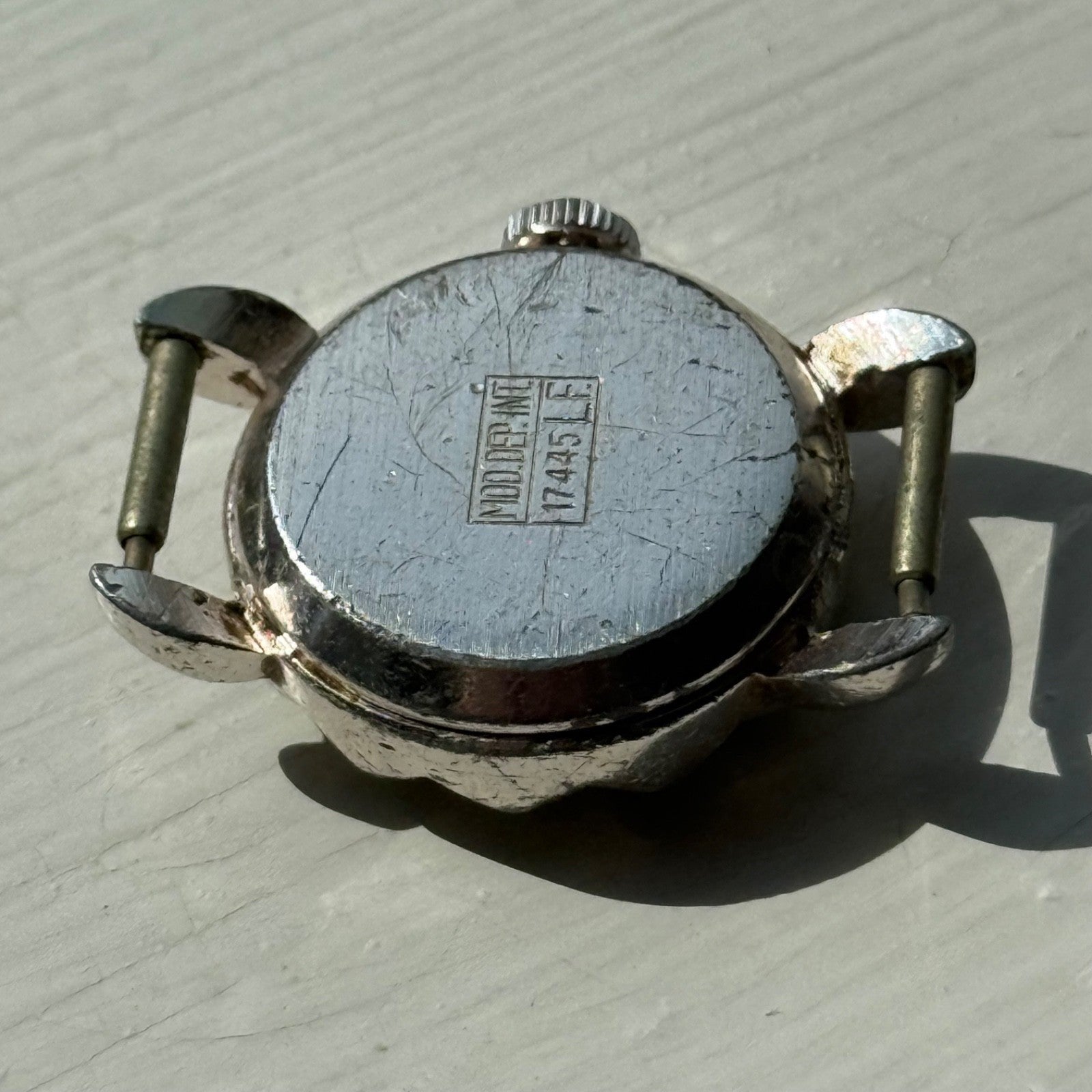 22mm Vintage EB 1431N Basis Jewelled Green Bezel Swiss Manual Watch PARTS REPAIR