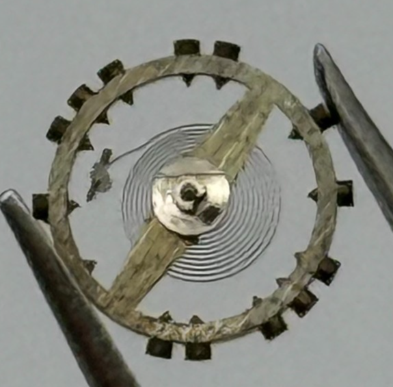 AS 976 1012 Balance Wheel Complete And Spring  29 M Watch Movement Parts NOS