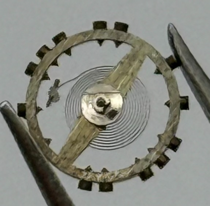 AS 976 1012 Balance Wheel Complete And Spring  29 M Watch Movement Parts NOS