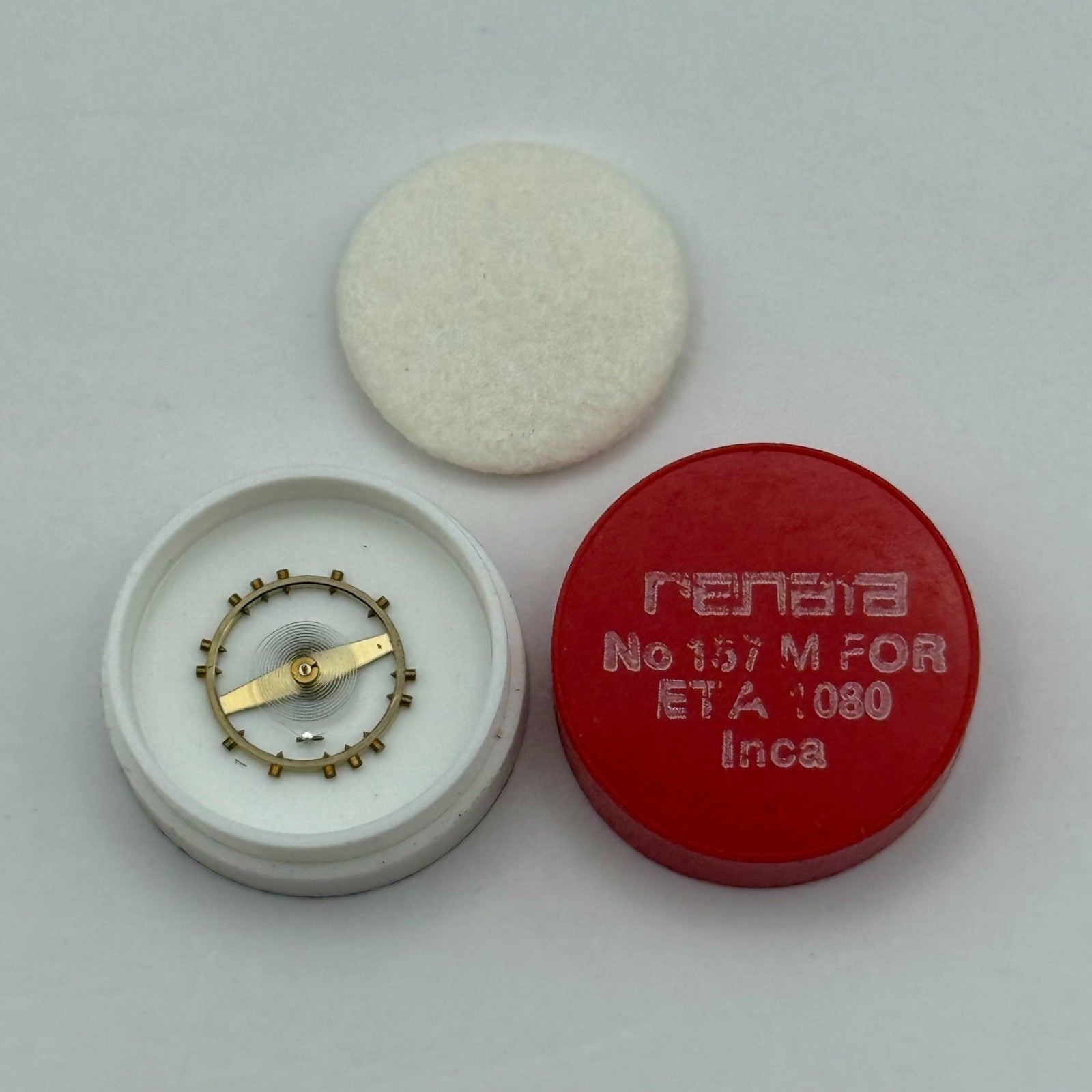 ETA 1080 Balance Wheel Complete And Spring Inca 157 M Watch Movement Parts NOS