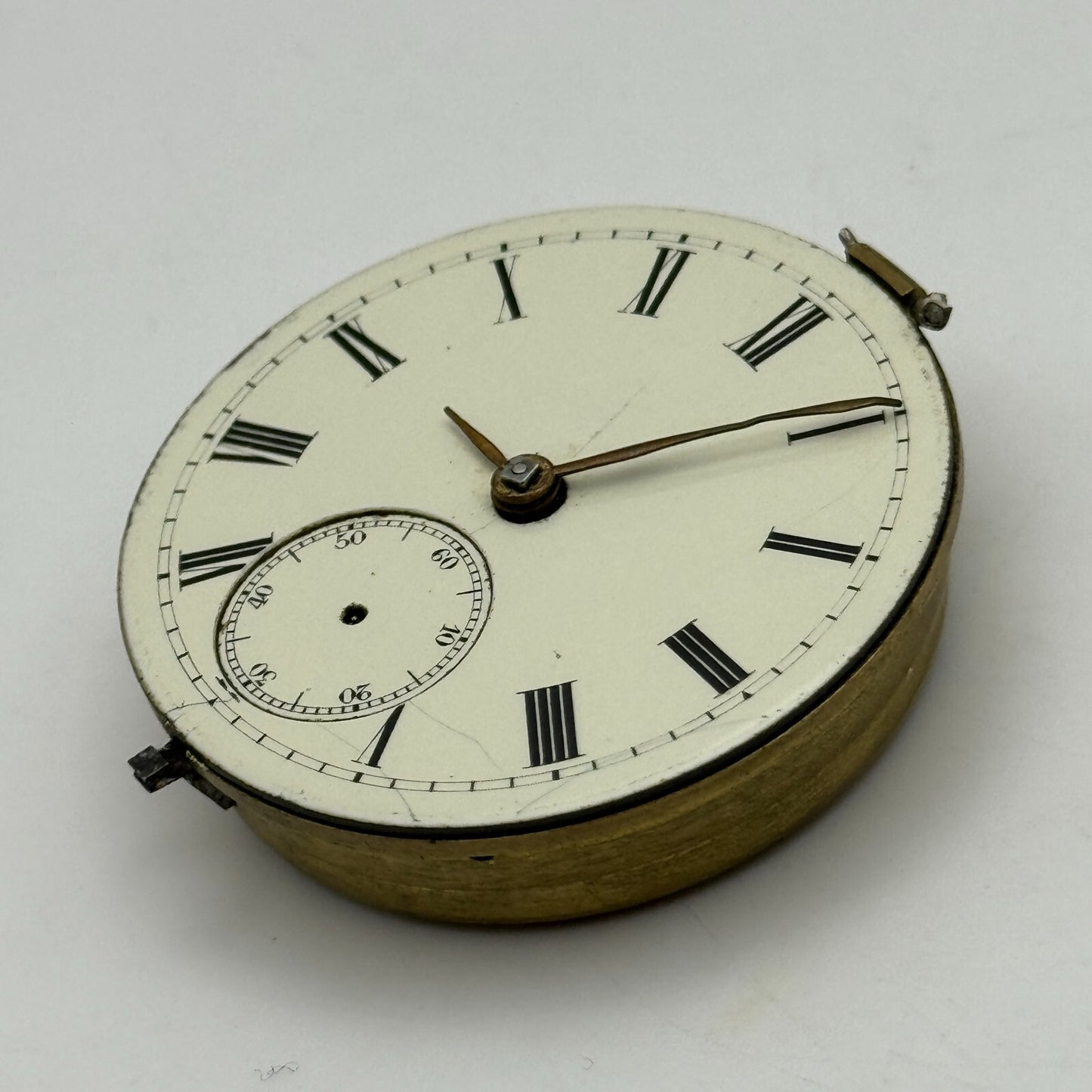 42.9mm Antique Reversing Pinion English Pocket Watch Movement PARTS SPARES