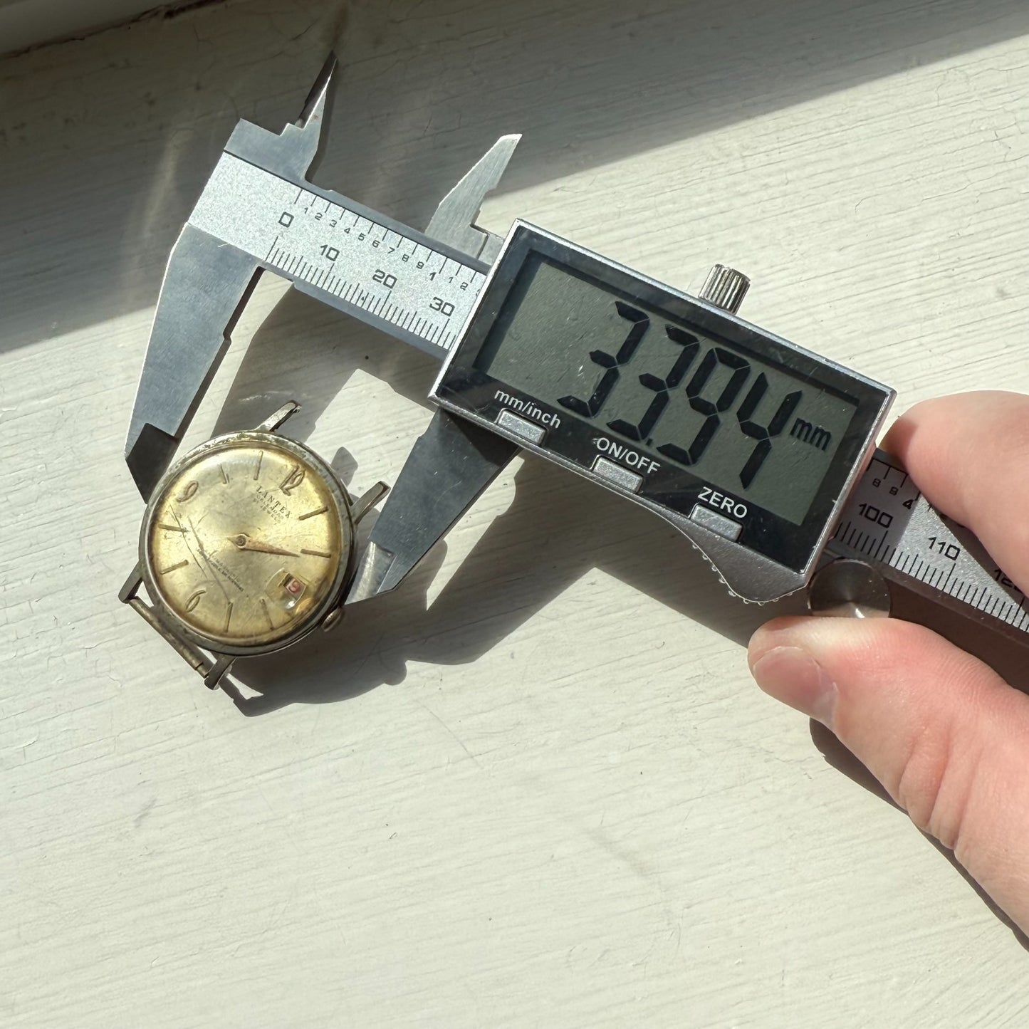 34mm Men's Vintage BFG Lantex Calendar 21 Jewels Antimagnetic Watch PARTS