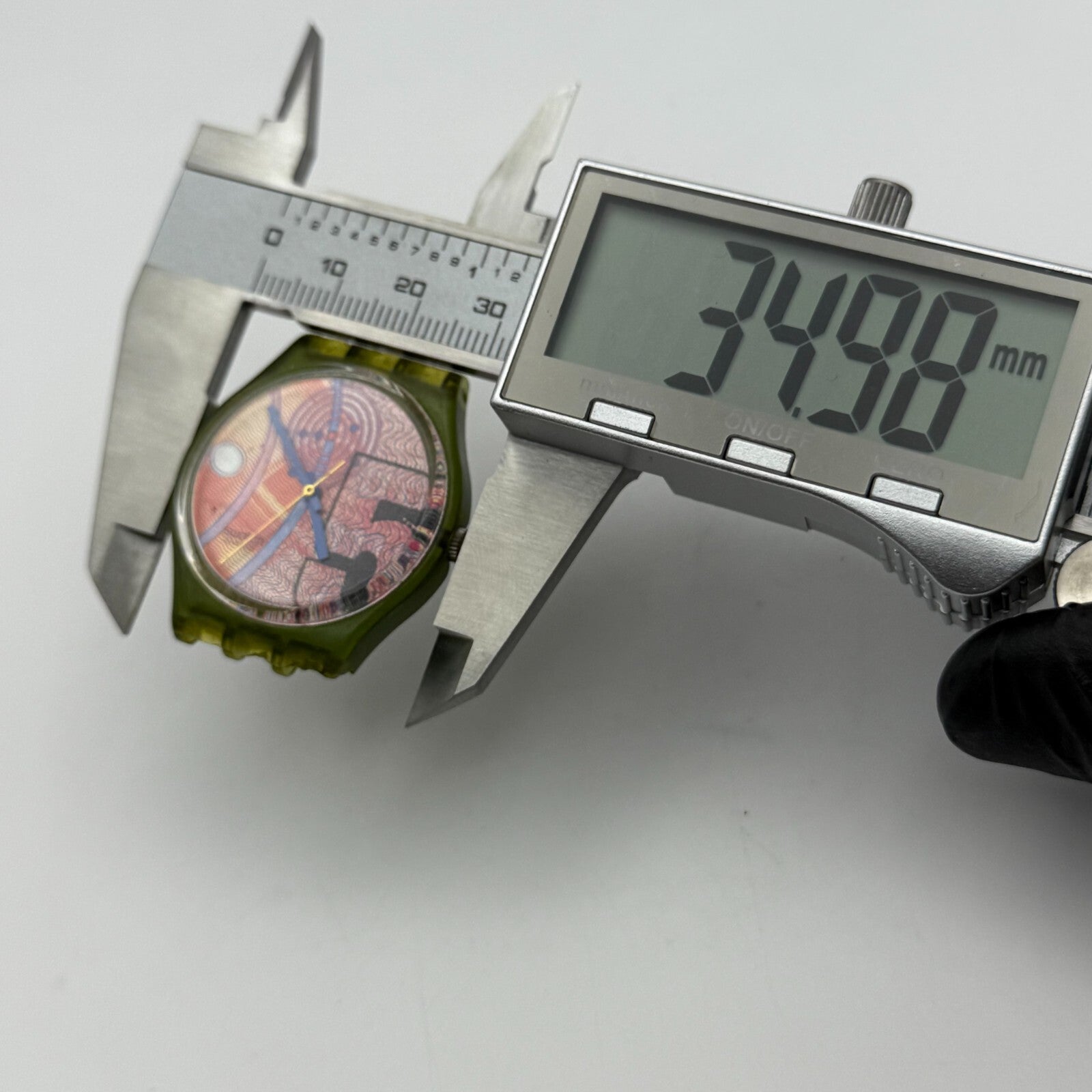 33mm Vintage 1990 Swatch Franco GG110 Watch UNTESTED PARTS REPAIR