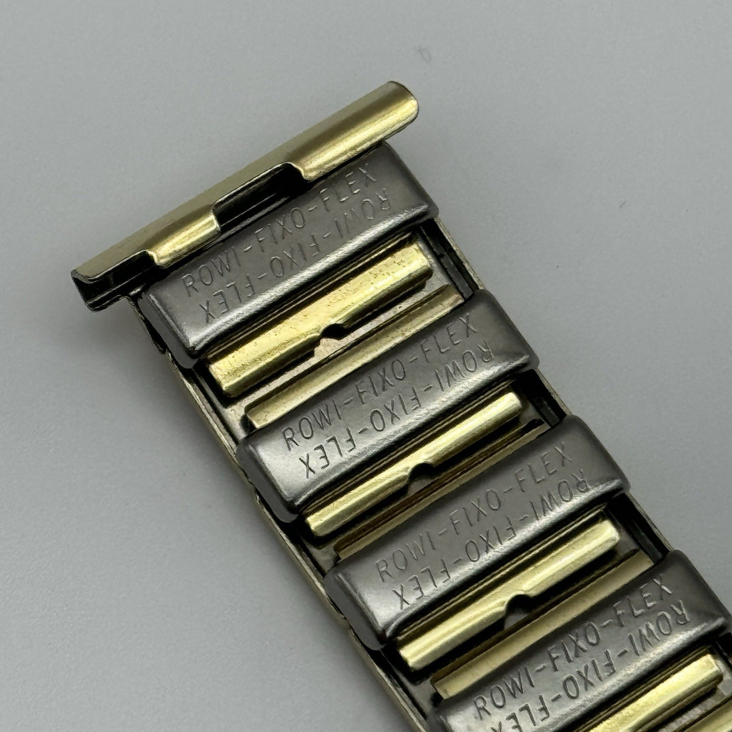 20mm Lug Rowi Fixo Flex Vintage New Old Stock NOS Expandable Strap Red Gold