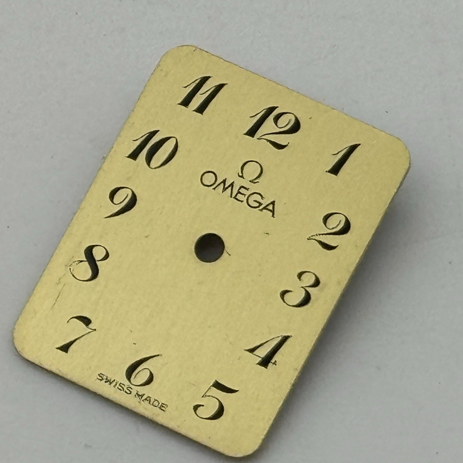 14.5mm x 18.5mm Rectangle Omega Large Numbers Ladies Wristwatch Dial Spares Part