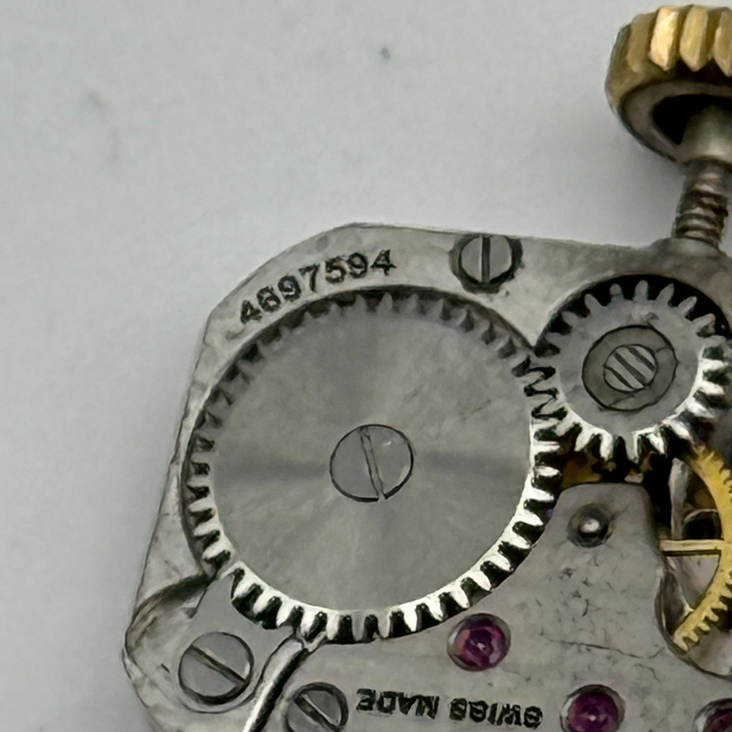 Zenith 57.8 Ladies Incomplete Watch Movement Vintage Swiss Parts Repair 11.7mm