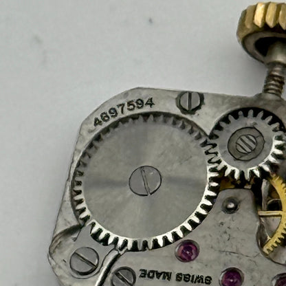 Zenith 57.8 Ladies Incomplete Watch Movement Vintage Swiss Parts Repair 11.7mm