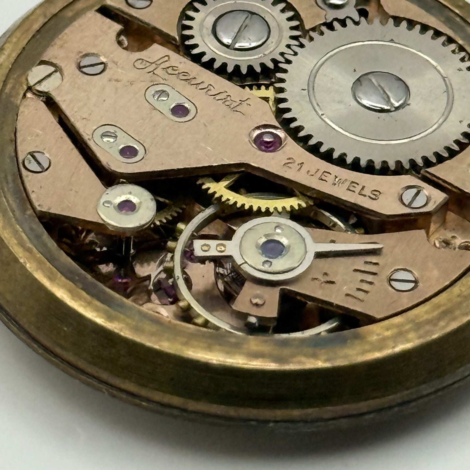 AS 1002 984 Watch Movement Accurist Manual Wind Vintage Parts Repair 29.7mm