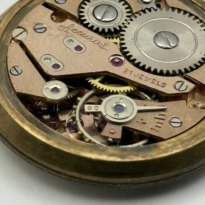 AS 1002 984 Watch Movement Accurist Manual Wind Vintage Parts Repair 29.7mm