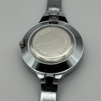 Tiho Ladies Quartz Watch Butterfly Design Dial Silver Tone Bracelet Working 30mm