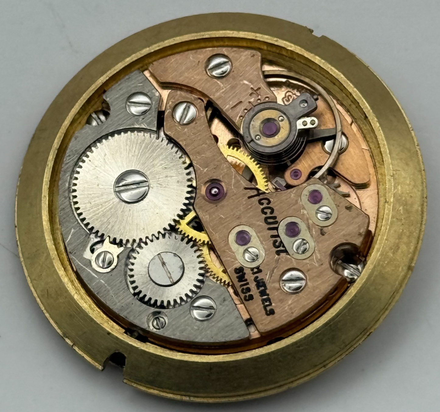 AS 1691/93 Watch Movement Accurist Manual Wind Vintage Swiss Parts Repair 30.3mm