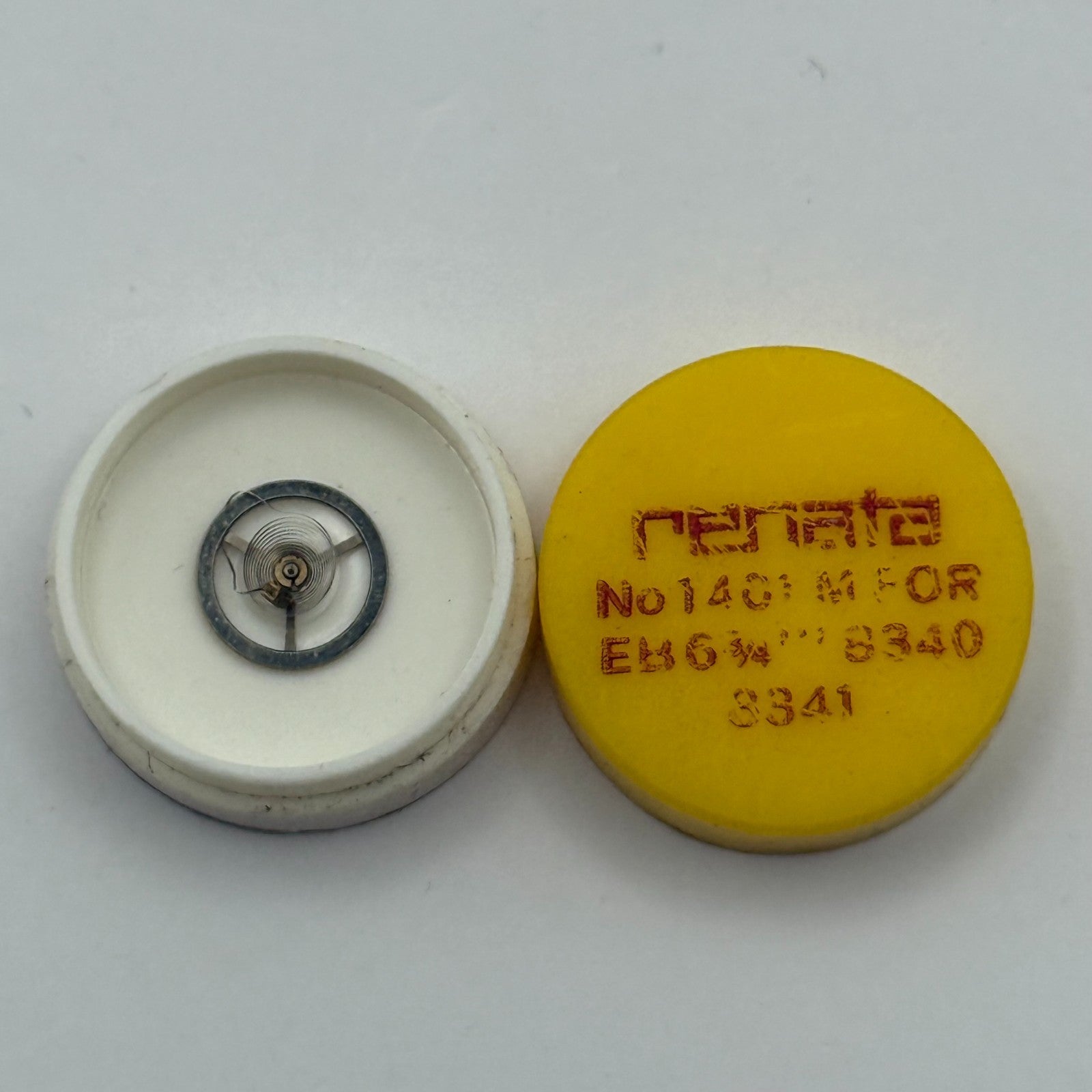 EB 8340 8341 Balance Complete 6 3/4''' Renata 1401 M Watch Movement DAMAGED