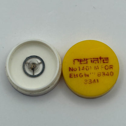 EB 8340 8341 Balance Complete 6 3/4''' Renata 1401 M Watch Movement DAMAGED