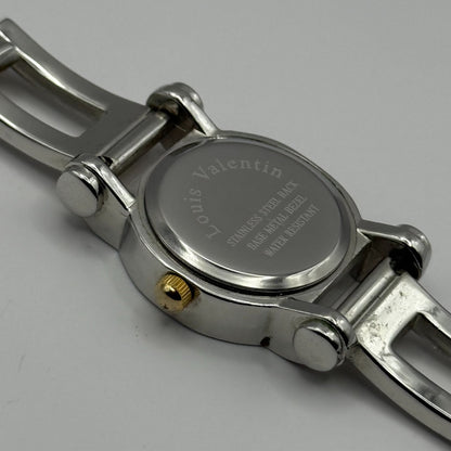 Louis Valentin Swiss Design Ladies Quartz Watch Two Tone Bracelet Working 23mm