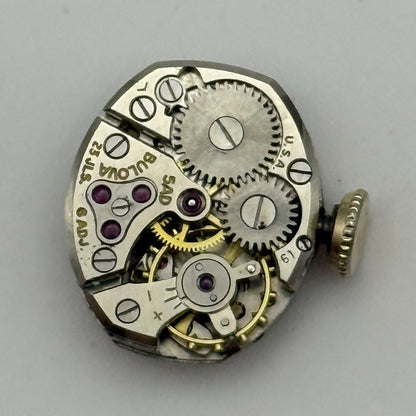 13.1mm Vintage Ladies Bulova 5AD Manual Wind Swiss Watch Movement PARTS REPAIR