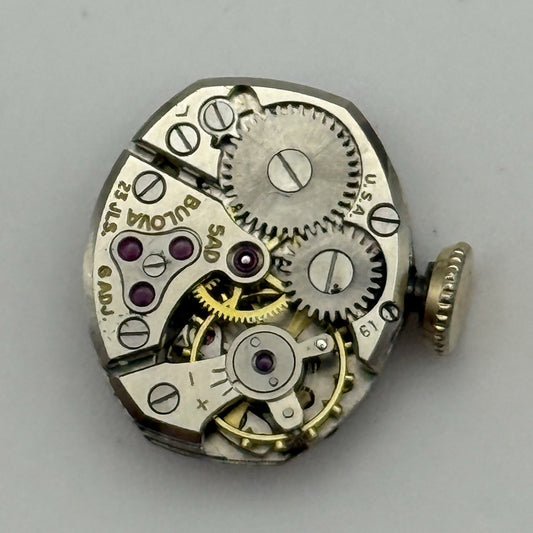 13.1mm Vintage Ladies Bulova 5AD Manual Wind Swiss Watch Movement PARTS REPAIR